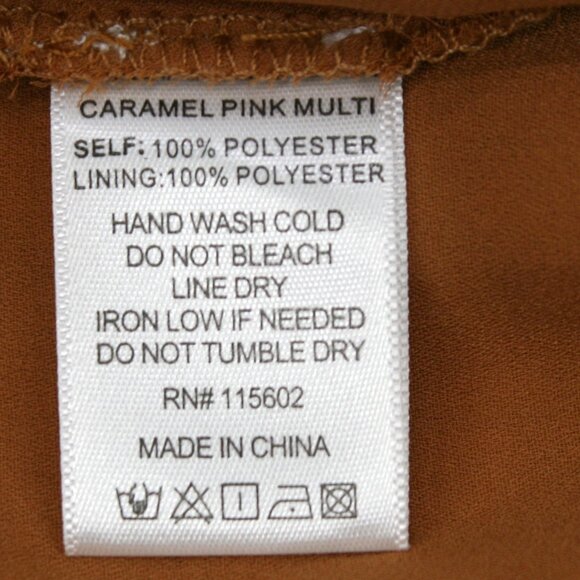 LUSH Dress Floral Fall Cut Out Bare Midriff Shirred Elastic Long Sleeve Boho SM - Picture 8 of 14